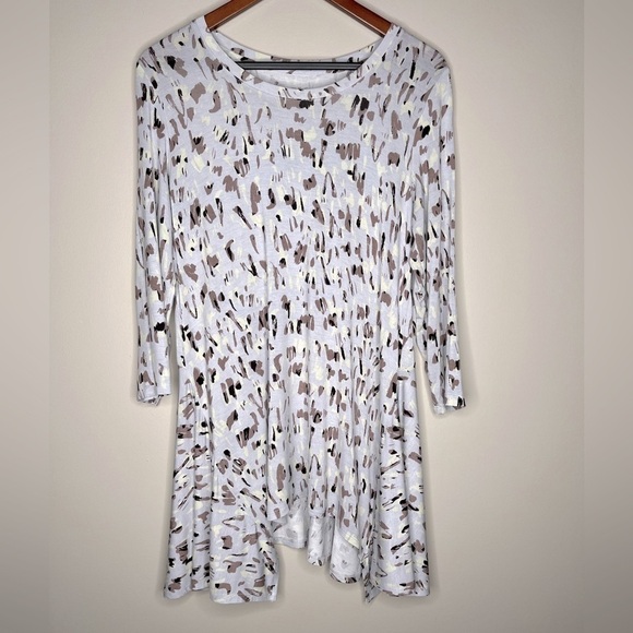 LOGO by Lori Goldstein Tops - 𝅺LOGO by Lori Goldstein 3/4 Sleeve Printed Top, Size, S